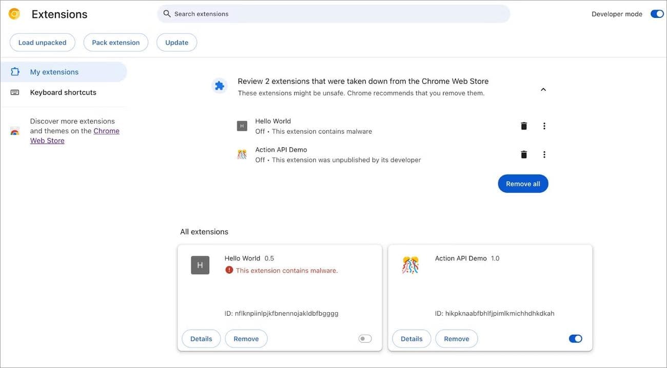 , Το Google Chrome για προειδοποίηση όταν οι εγκατεστημένες επεκτάσεις είναι κακόβουλο λογισμικό, TechWar.gr