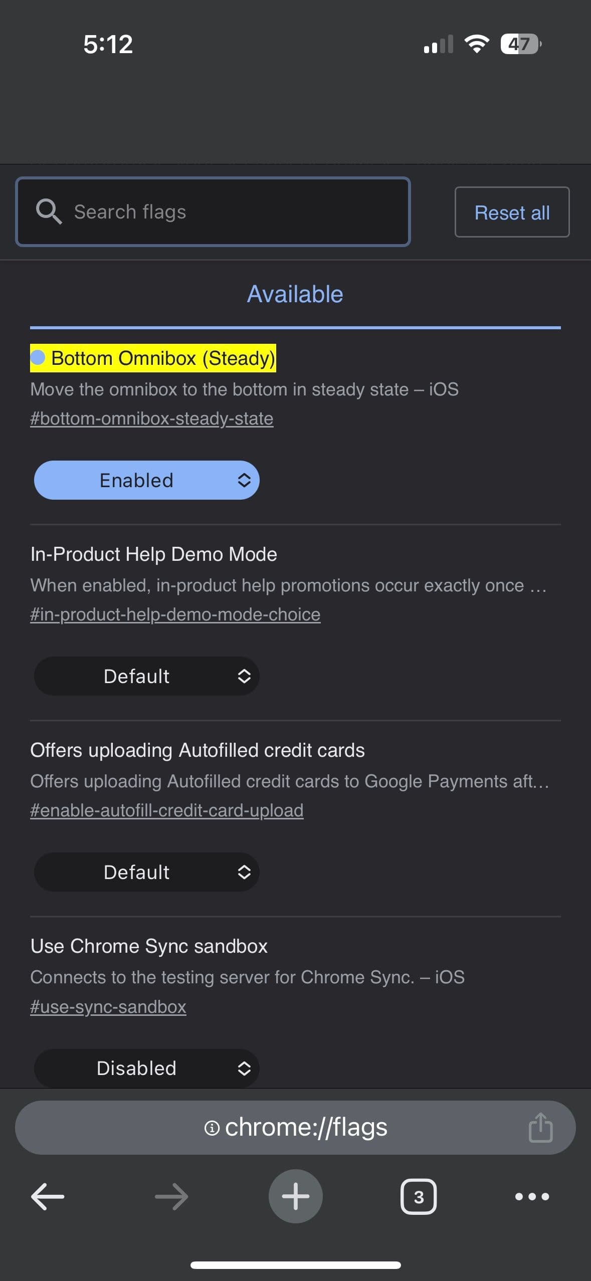 , Το Google Chrome επιτρέπει στους χρήστες iPhone να μετακινούν το κύριο πλαίσιο στο κάτω μέρος, TechWar.gr