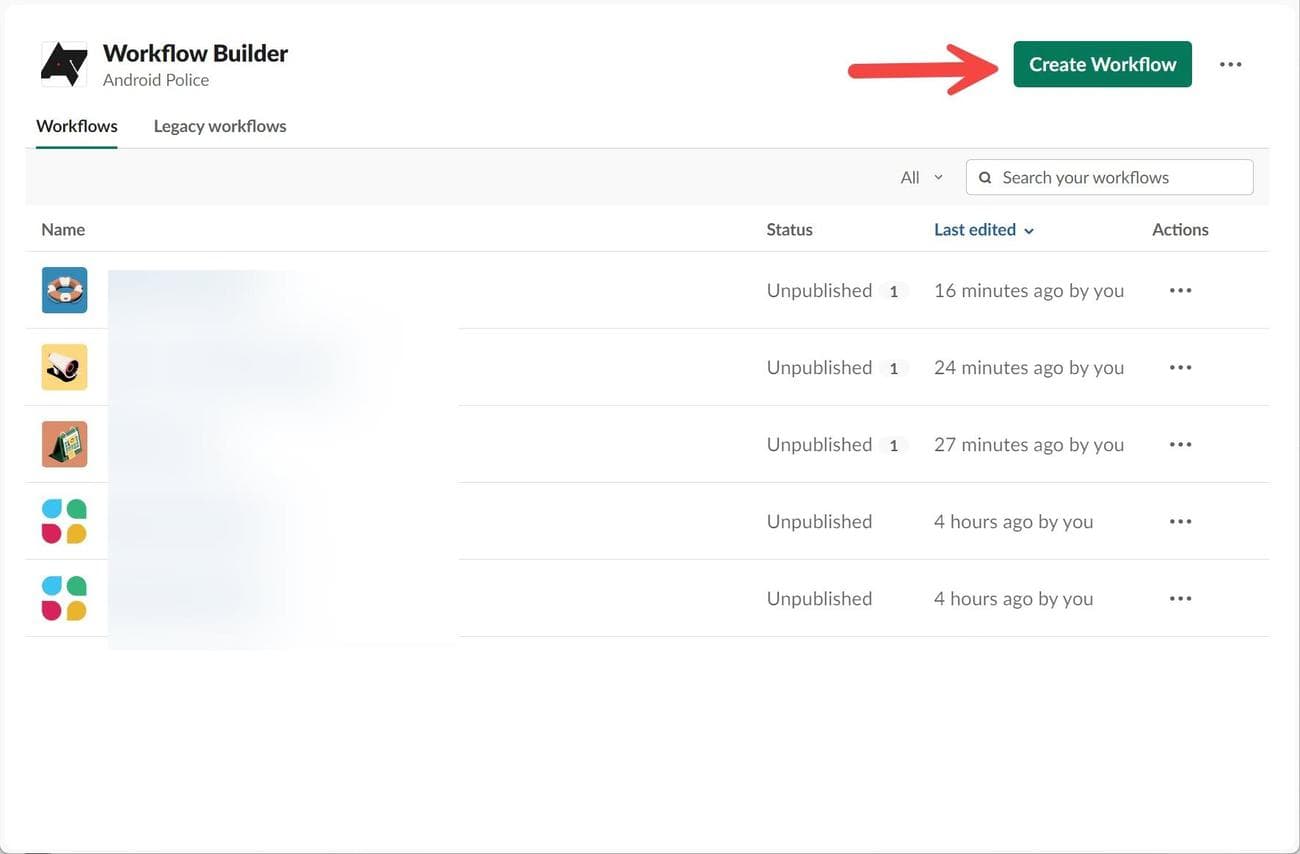 δημιουργήστε ροή εργασίας στο Slack