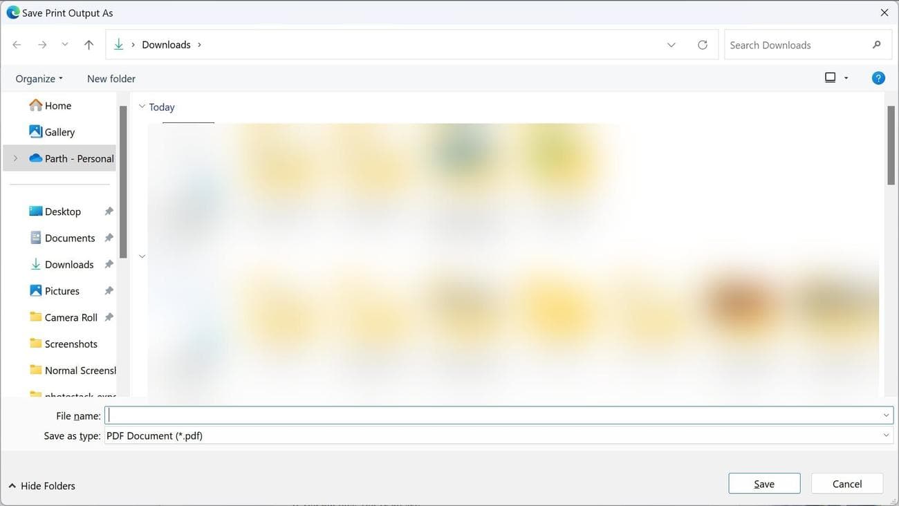 Επιλέξτε ένα φάκελο για λήψη μηνυμάτων AOL ως αρχεία PDF