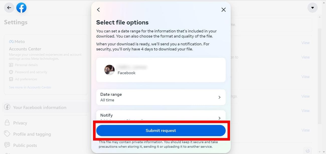 , Πώς να κατεβάσετε τα δεδομένα σας στο Facebook, TechWar.gr