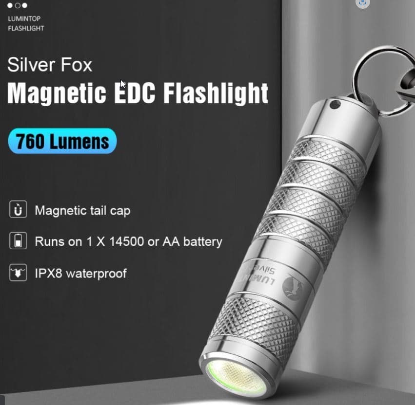 Μαγνητικός μίνι φακός για τα κλειδιά σου, με 760lm δυνατό φως, στα 16.4€!