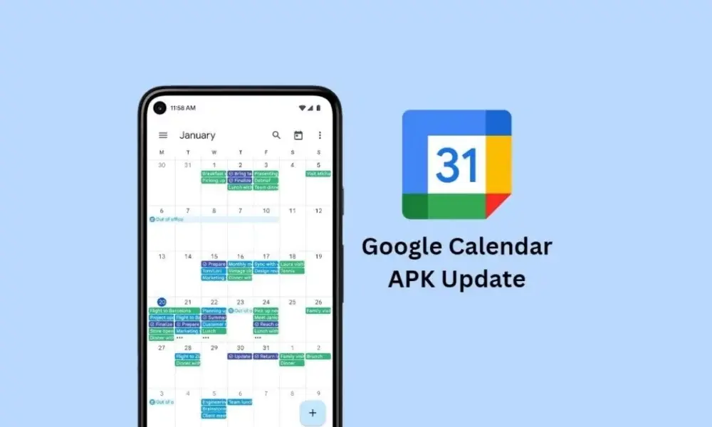 Google Disclose Calendar Material You Widget που ενημερώνετε
