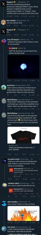 Ένα στιγμιότυπο οθόνης της πλατφόρμας κοινωνικών μέσων X και ένα νήμα που δημιουργήθηκε από τον Dustin Crouch.