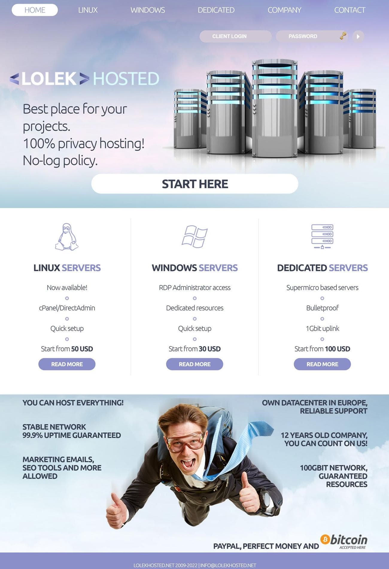 Ιστοσελίδα Lolekhosted