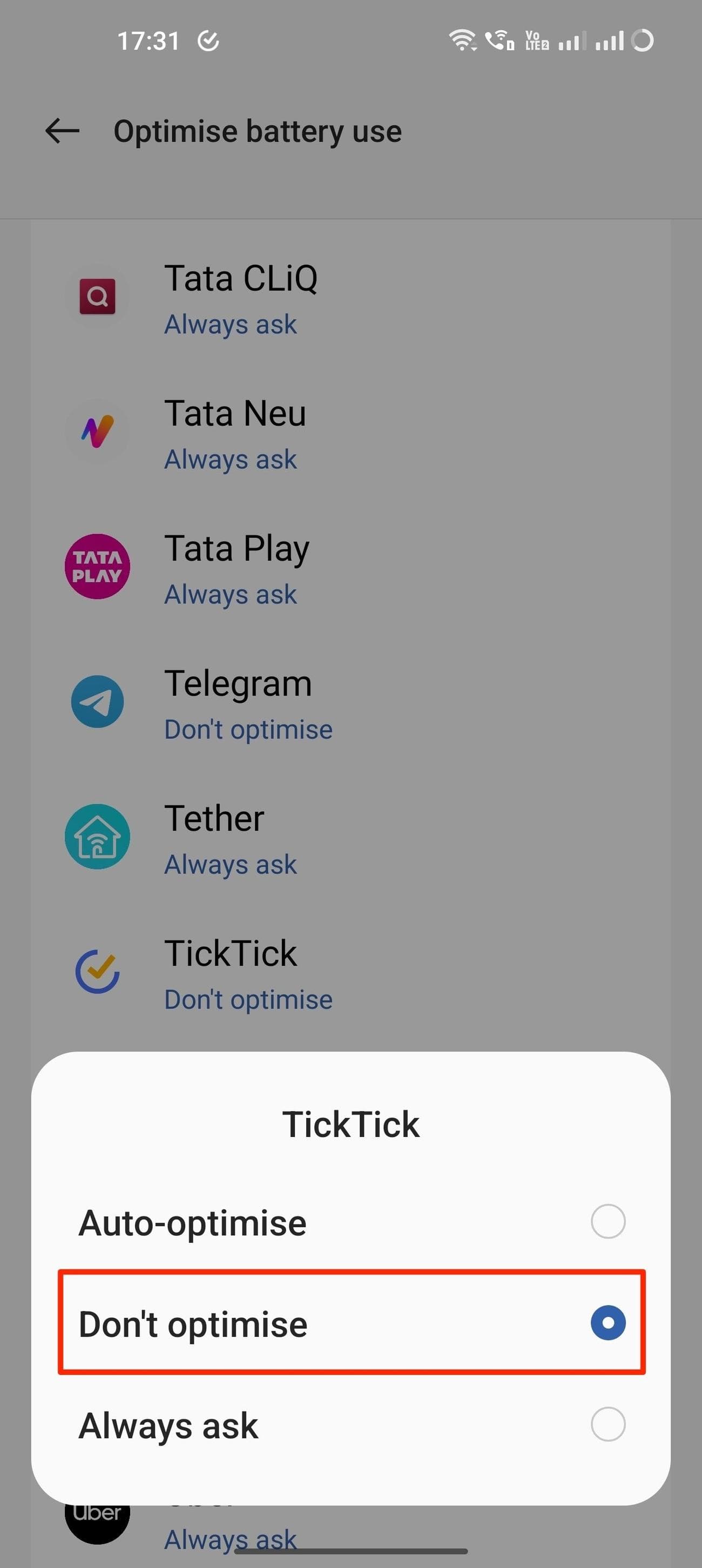 Το OnePlus 11 OxygenOS 13 δεν βελτιστοποιεί τη ρύθμιση της εφαρμογής