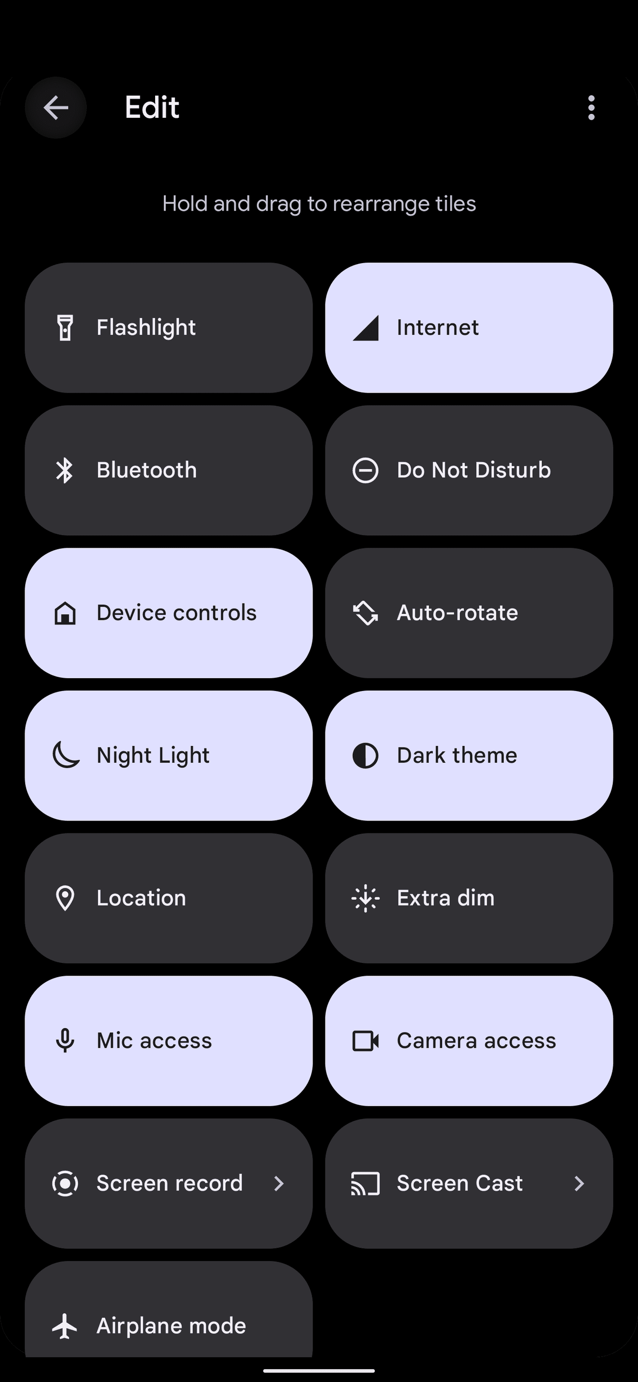 Σύρετε το πλακίδιο για να τακτοποιήσετε γρήγορα πλακίδια στο Android