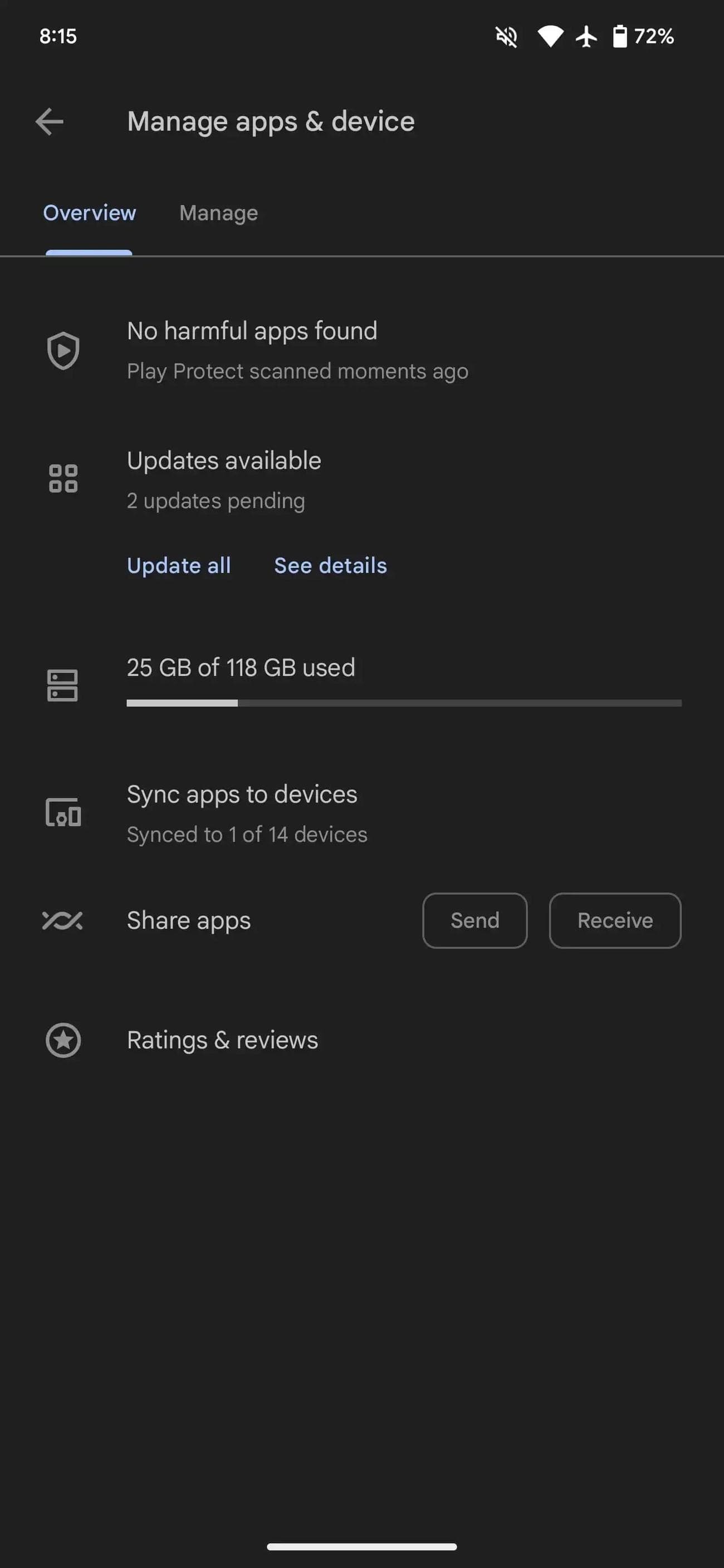 , Το Google Play Store δοκιμάζει μια πιο τολμηρή έκδοση του μαύρου για το σκοτεινό του θέμα, TechWar.gr