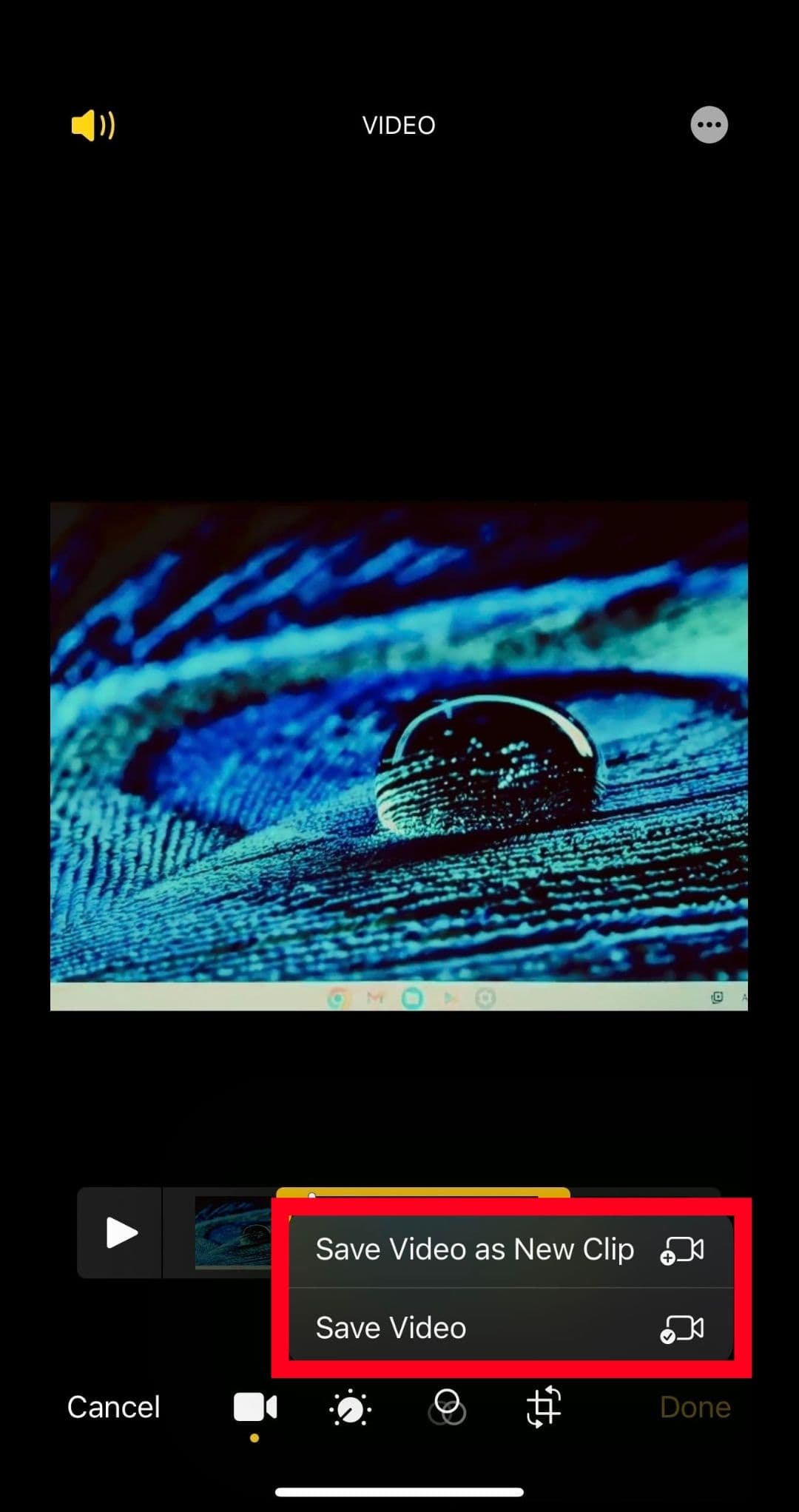 Οι δύο επιλογές αποθήκευσης στην εφαρμογή IOS Photos