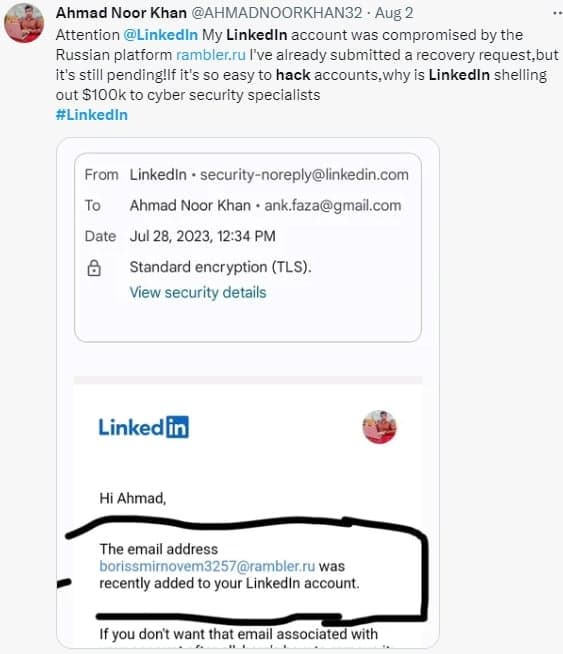 , Λογαριασμοί LinkedIn παραβιάστηκαν σε εκτεταμένη εκστρατεία αεροπειρατείας, TechWar.gr