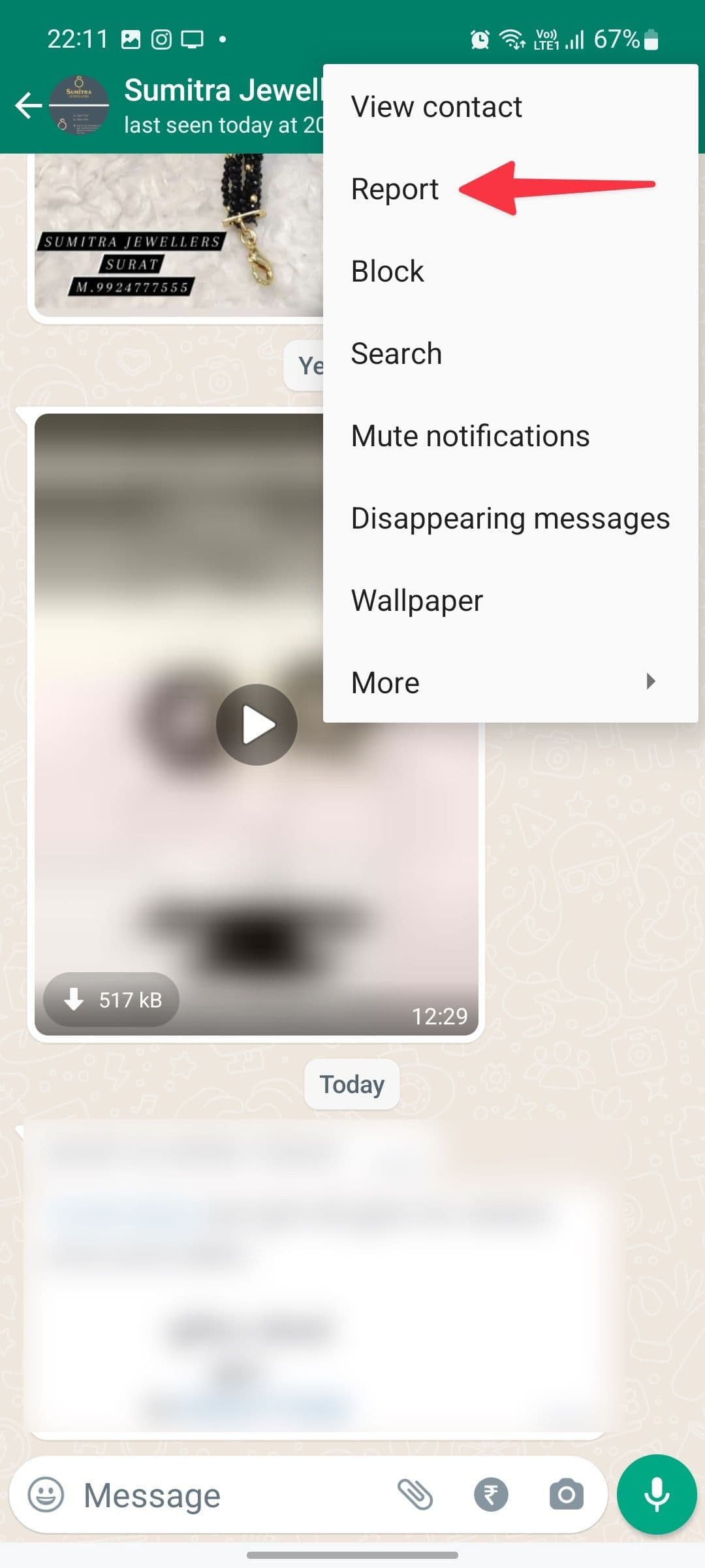 αναφέρετε μια επιχείρηση στο WhatsApp για Android