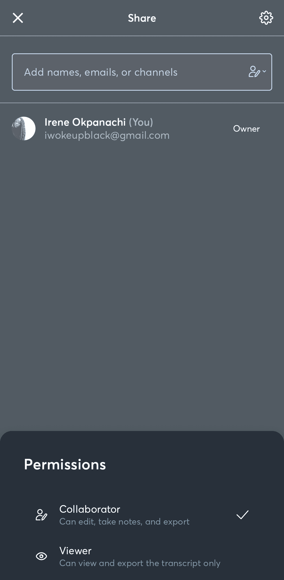 Κοινή χρήση ηχογραφήσεων με συνεργάτες και θεατές στην εφαρμογή Otter AI