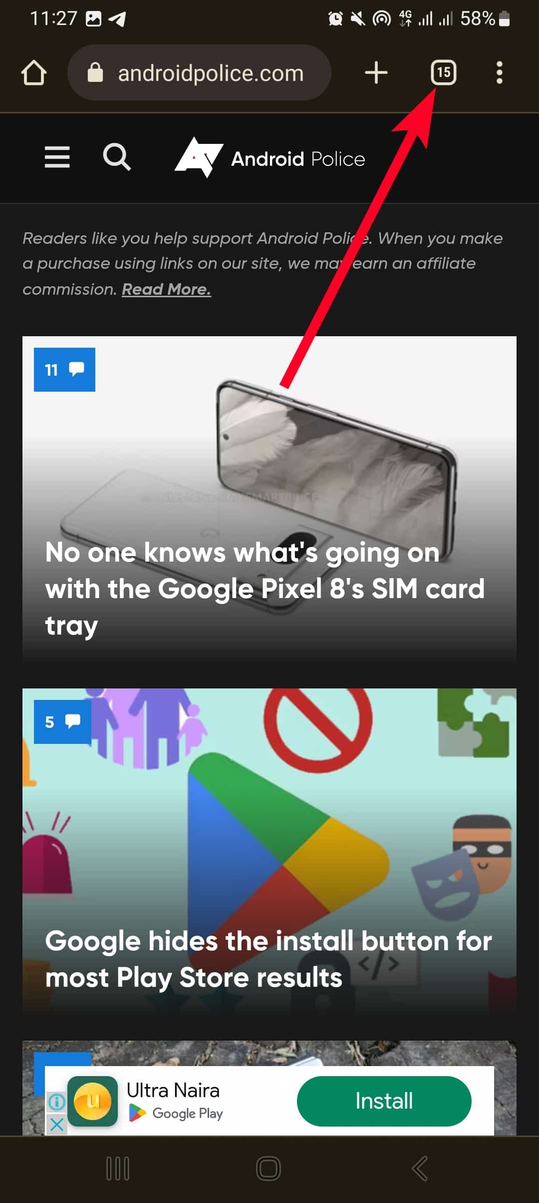 , Πώς να προσθέσετε σελιδοδείκτες σε όλες τις καρτέλες του Chrome στο Android, TechWar.gr