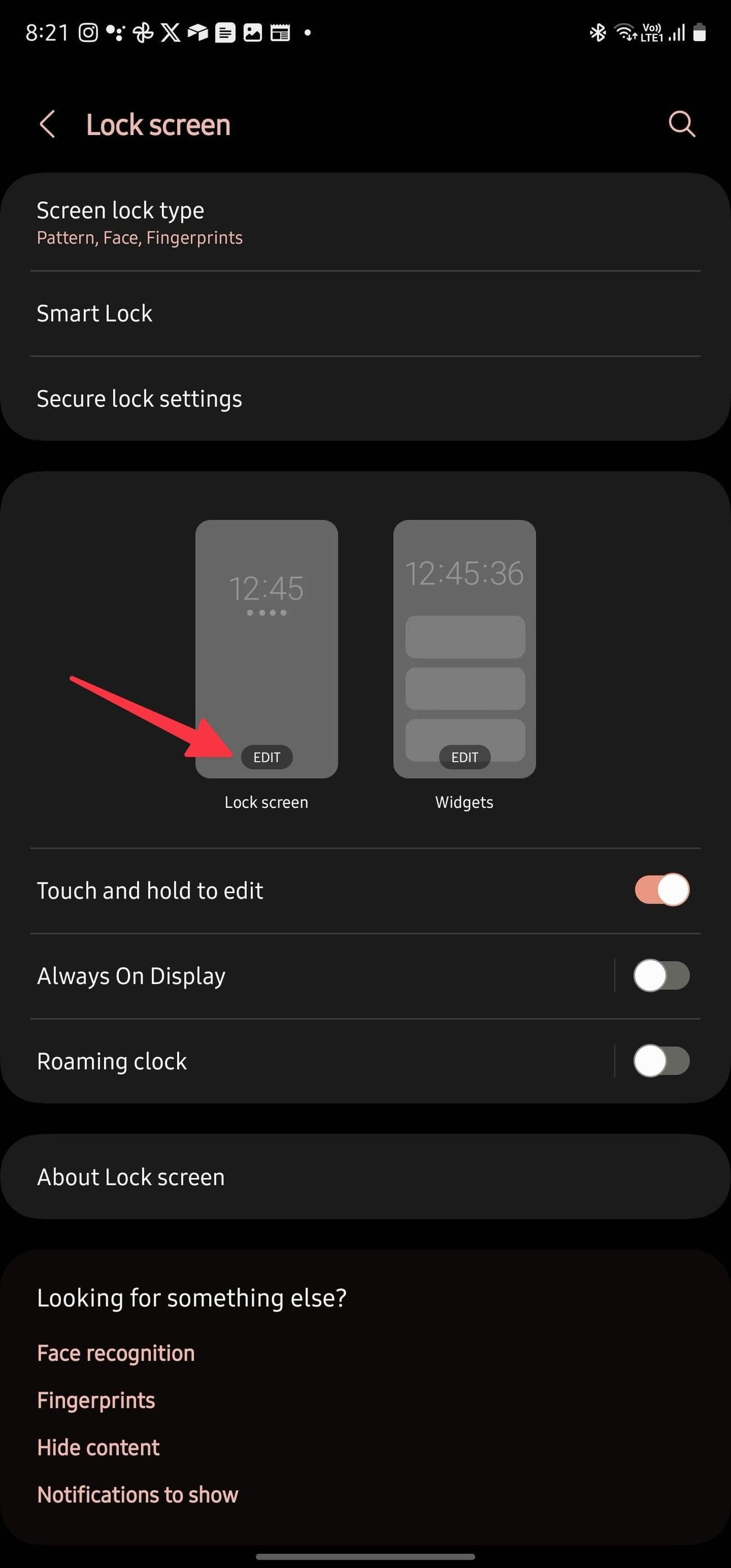 επεξεργασία οθόνης κλειδώματος samsung