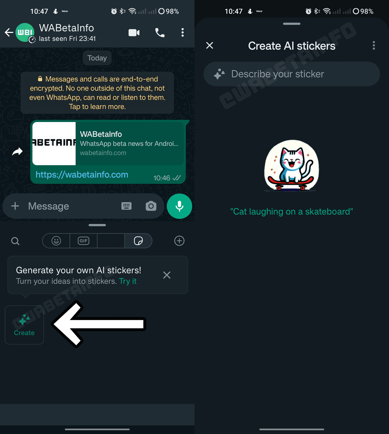 , Το WhatsApp δοκιμάζει αυτοκόλλητα που δημιουργούνται από AI στην τελευταία του έκδοση beta, TechWar.gr
