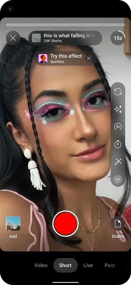 YouTube-σορτς-προτάσεις