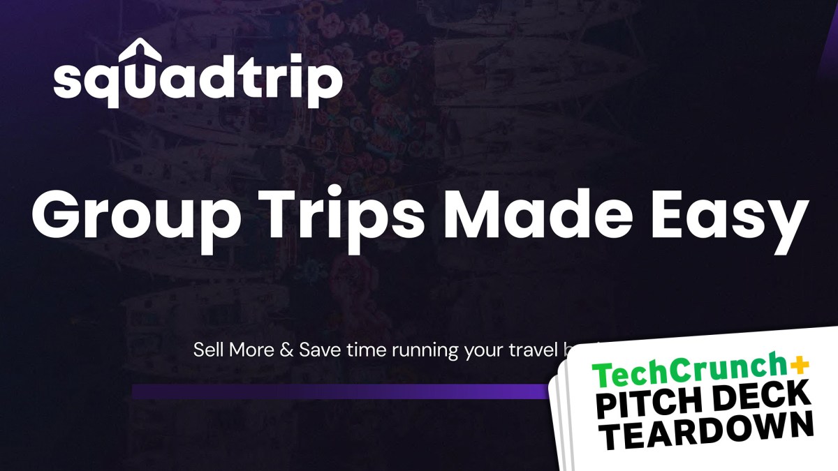 Δείγμα Pre-seed pitch deck: SquadTrip's $1,5M deck
