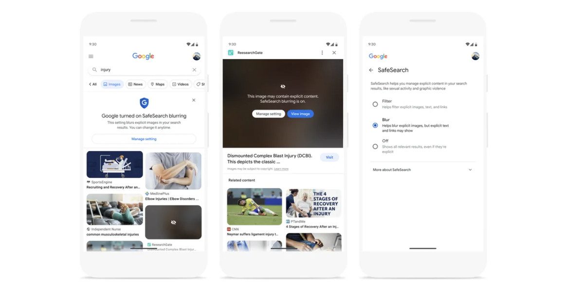 Η Google θολώνει τώρα τις σεξουαλικές εικόνες από προεπιλογή
