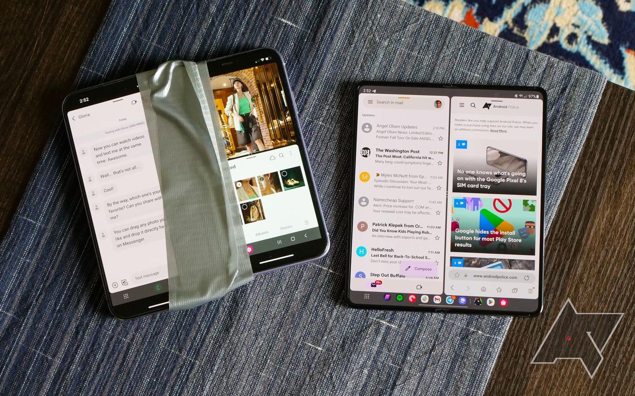 Η Samsung θέλει να προσποιηθείς ότι δύο iPhone είναι ένα Galaxy Z Fold 5
