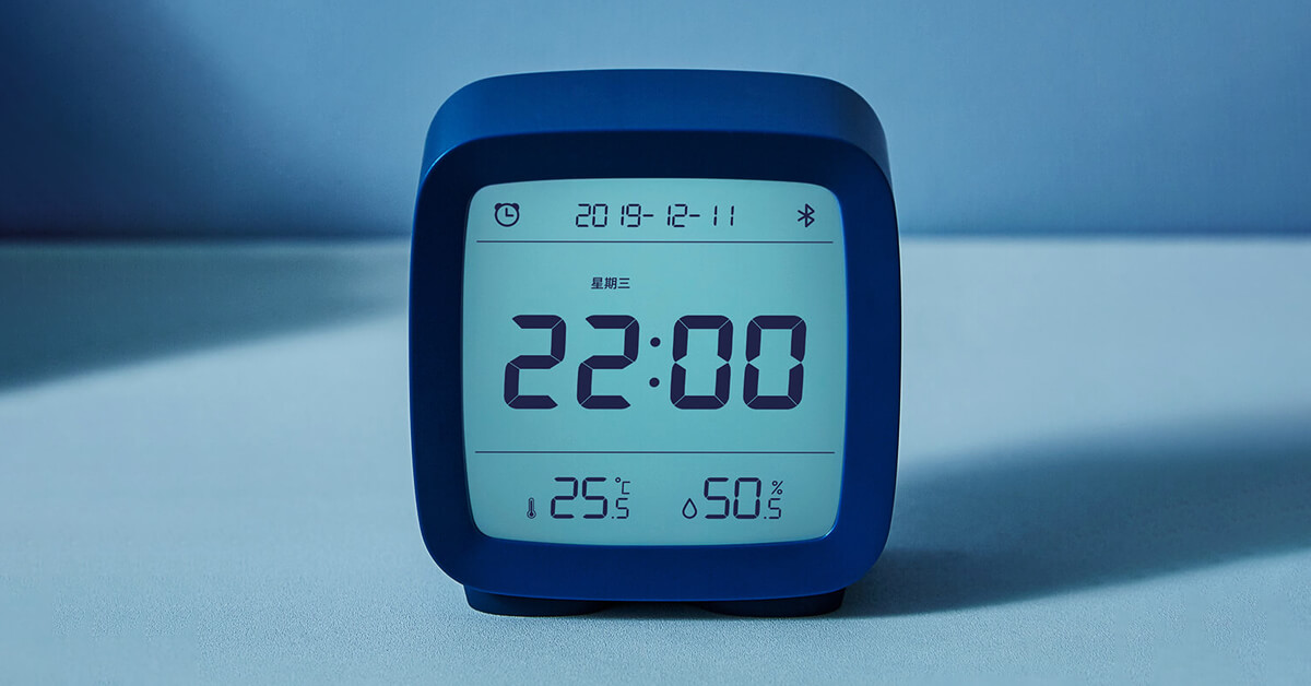  Με αγορά 2 τμχ η τιμή είναι μόνο 13€!  Το έξυπνο ξυπνητήρι Xiaomi QingPing είναι γεμάτο με λειτουργίες.  Μετράει θερμοκρασία, υγρασία και έχει εφαρμογή
