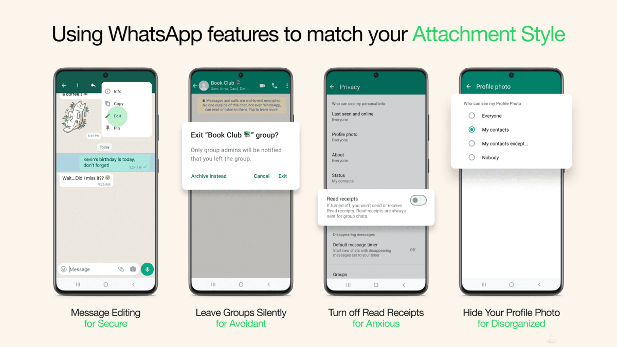 Ο Therapy Jeff συνεργάζεται με το WhatsApp για τα στυλ προσάρτησης
