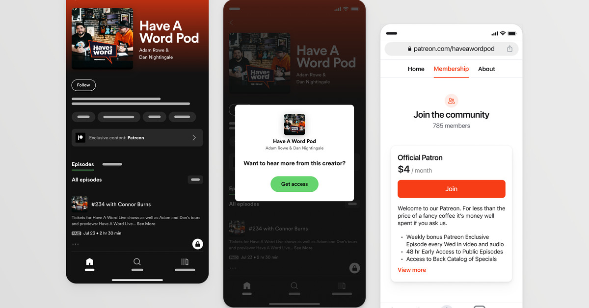 Τα podcasters Patreon μπορούν πλέον να χρησιμοποιούν το Spotify για τη διανομή αποκλειστικού περιεχομένου
