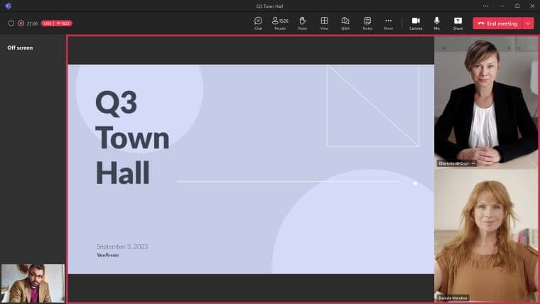 Microsoft teams town hall