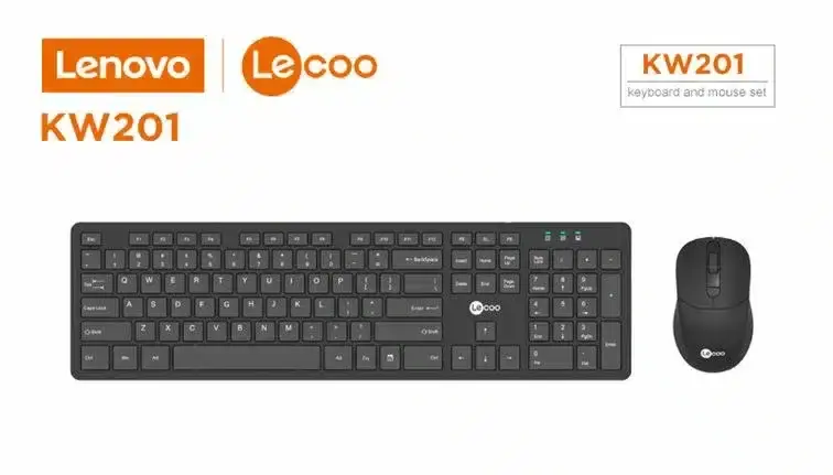 [#Ιστορικό_Χαμηλό] Lecoo KW201 Σετάκι από ασύρματο Πληκτρολόγιο (full keyboard 104 πλήκτρων) και Mouse με μόλις 15.9€!