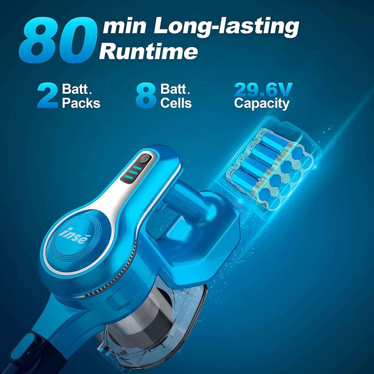 , [#Ιστορικό_Χαμηλό] INSE S6P : Ασύρματη σκούπα 256W, με ΔΥΟ μπαταρίες στο πακέτο, στα 128.6€ απο Ευρώπη!, TechWar.gr