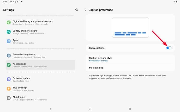 , Πώς να ενεργοποιήσετε τους υπότιτλους και τους ζωντανούς υπότιτλους στις συσκευές Samsung, TechWar.gr