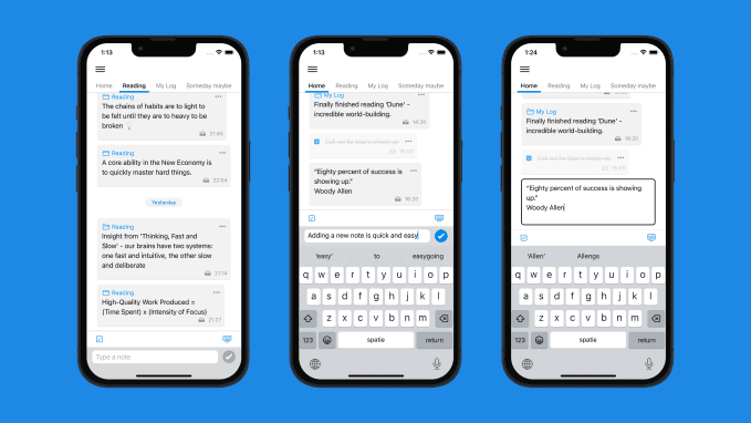 , Το Qept είναι μια απλή εφαρμογή λήψης σημειώσεων iOS που έχει να κάνει με το να στέλνετε μηνύματα στον εαυτό σας, TechWar.gr
