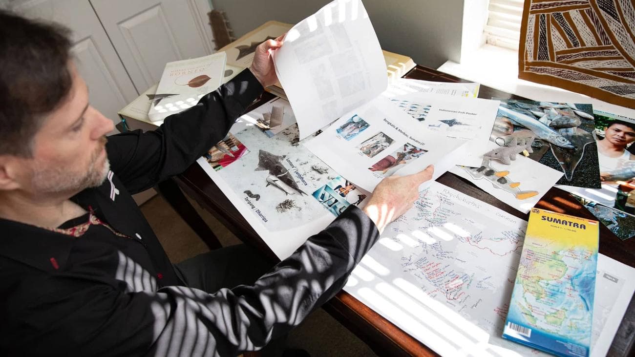 How do you find an elusive animal that most people have never even seen dead in a fish market? Matthew McDavitt, above, knows how.