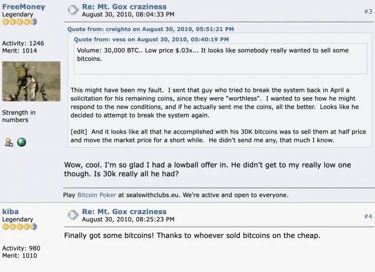 , 30.000 BITCOIN πωλούνται για 0,03 $ το κάθε ένα. Τώρα αξίζουν 800 εκατομμύρια, TechWar.gr