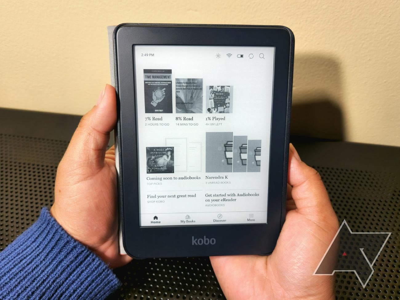 Kobo Clara 2E Review - Home Screen
