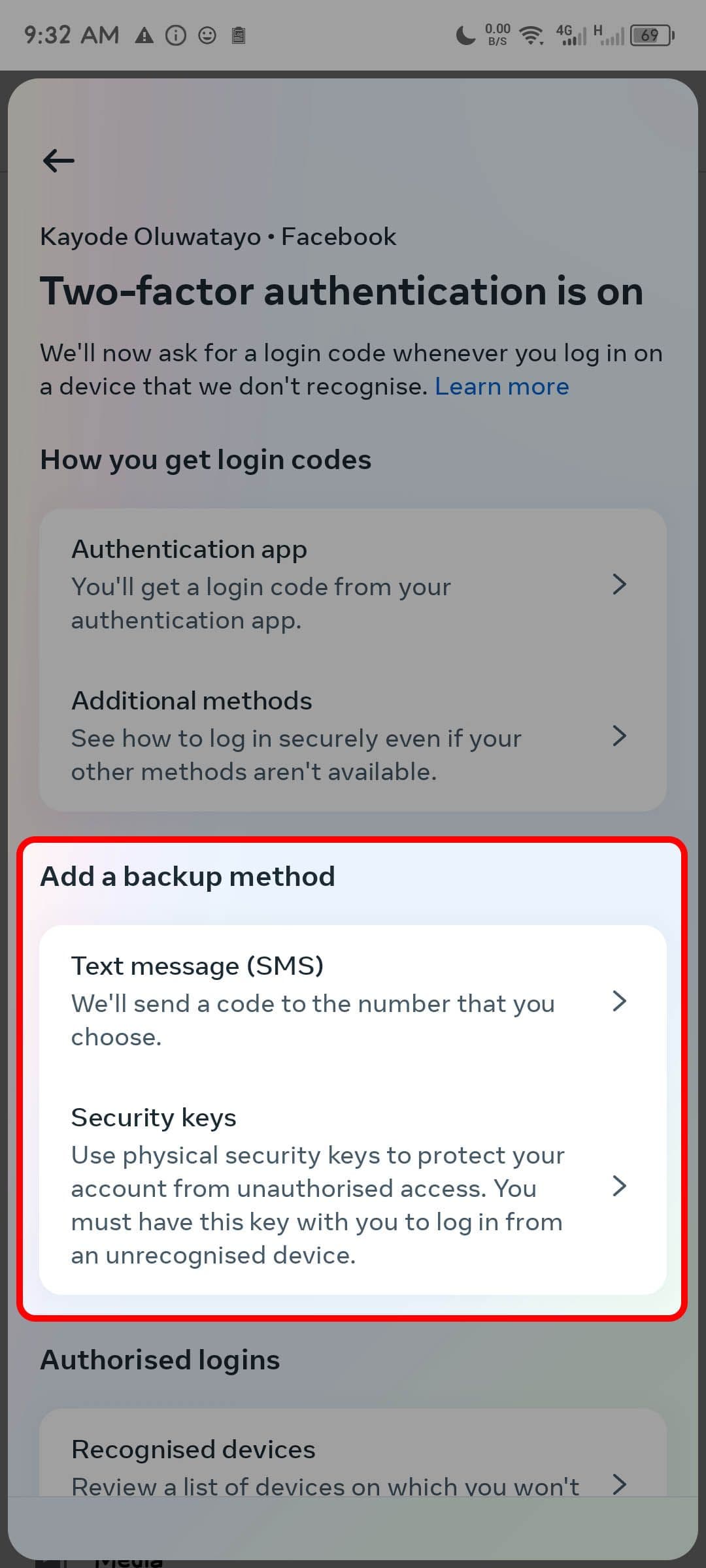 , Πώς να ρυθμίσετε τον έλεγχο ταυτότητας δύο παραγόντων στον λογαριασμό σας στο Facebook, TechWar.gr
