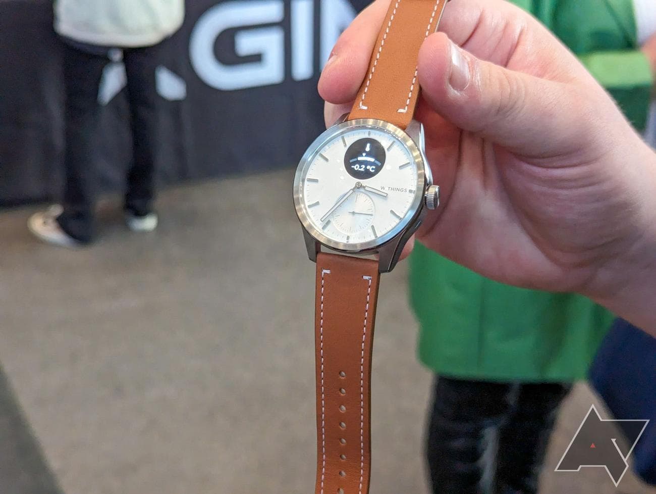 Holding Withing ScanWatch 2, καφέ ζώνη