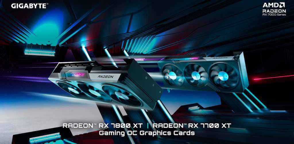 Η GIGABYTE ανακοινώνει την κυκλοφορία των νέων καρτών γραφικών AMD Radeon RX 7800 XT και RX 7700 XT GAMING OC