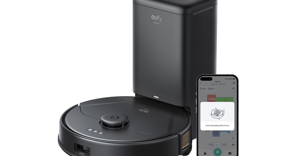 Η νέα ηλεκτρική σκούπα ρομπότ X8 Pro της Eufy μπορεί να ξεμπερδεύει αυτόματα τα μαλλιά
