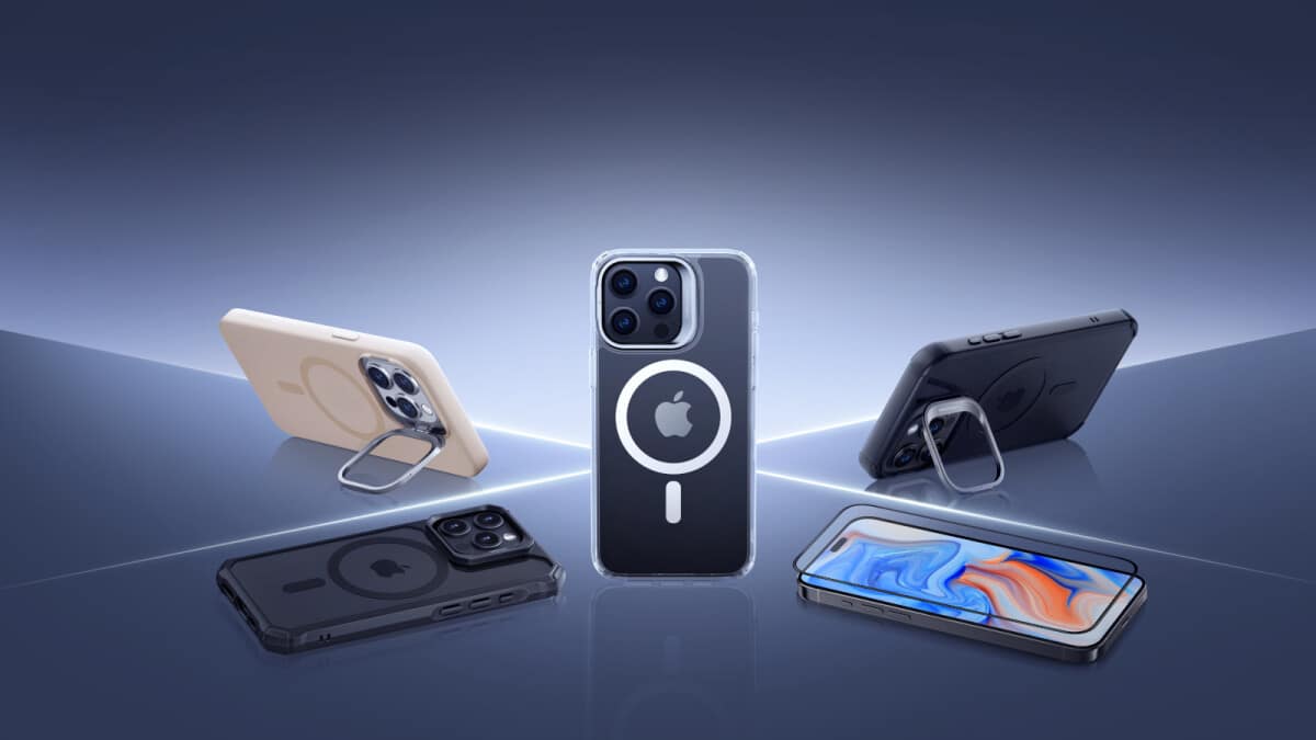 Protect your iPhone 15 with the next-level ESR cases: strong MagSafe, integrated Stash Stand