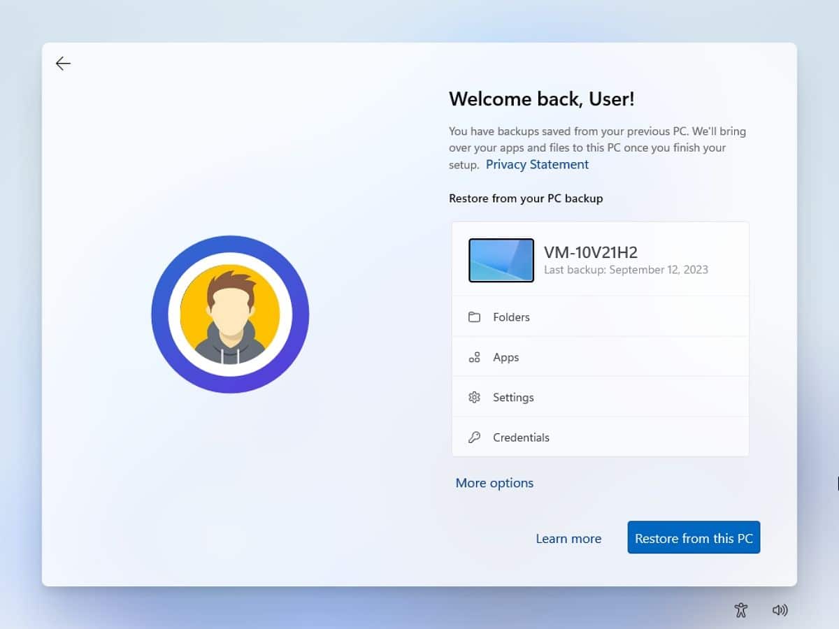 Windows 11 23H2 new OOBE