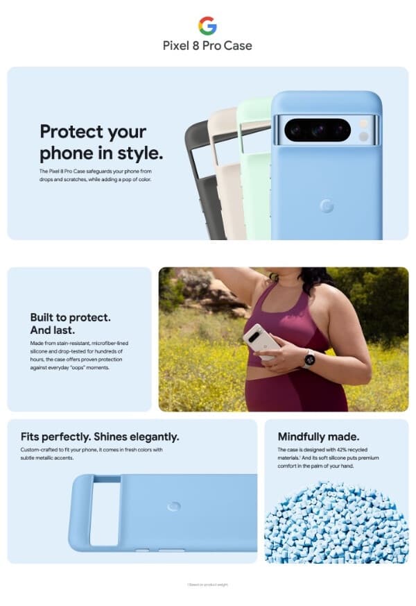 , Οι επίσημες θήκες σιλικόνης της Google για τη σειρά Pixel 8 διαρρέουν και παρουσιάζουν πολύχρωμες επιλογές, TechWar.gr
