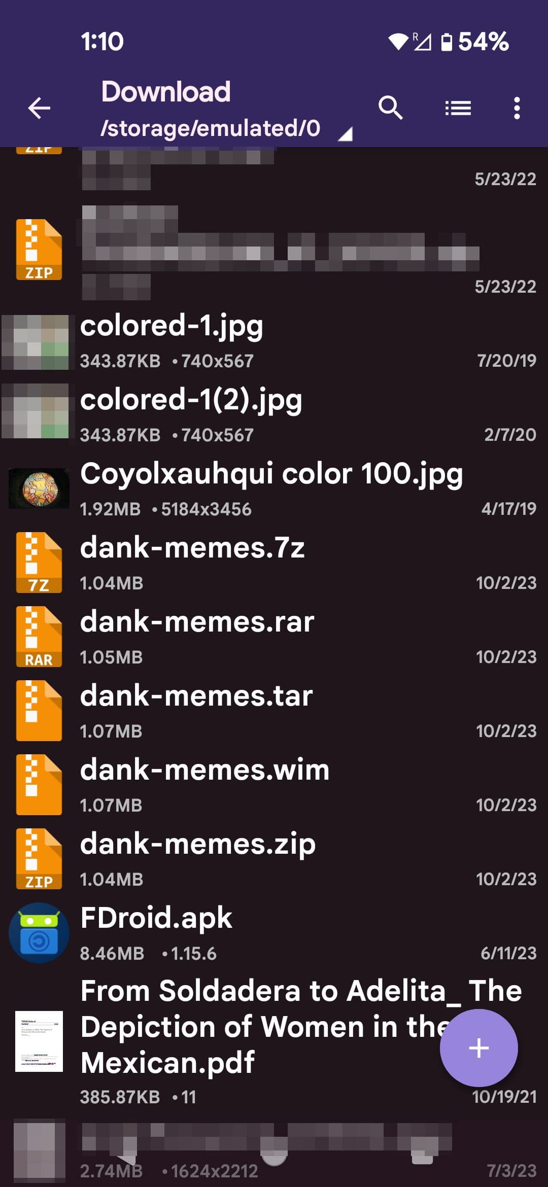 Προβολή καταλόγου ZArchiver