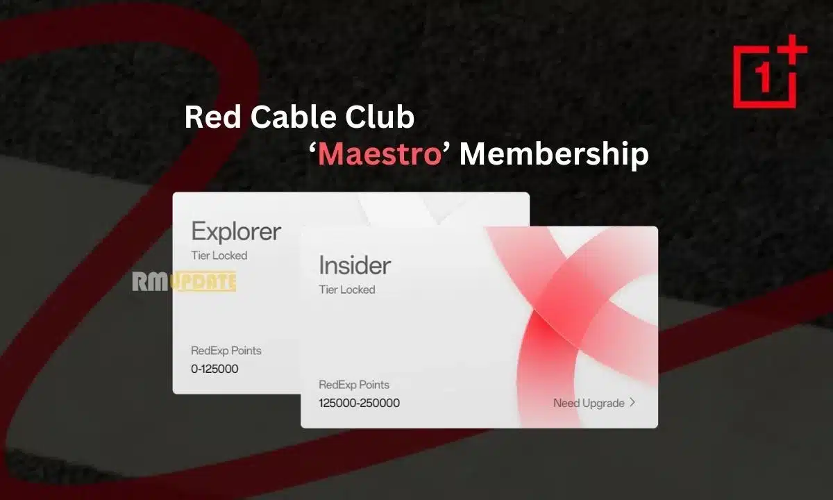 Η OnePlus αναβάθμισε το Red Cable Club της Εισάγοντας το Επίπεδο Συνδρομής «Maestro».
