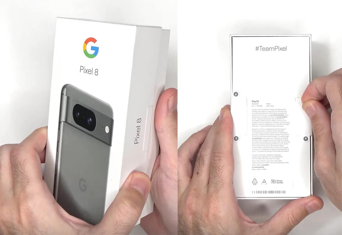 Pixel 8 mini-unboxing video