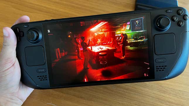 Το Cyberpunk 2077 τρέχει στο Steam Deck OLED.