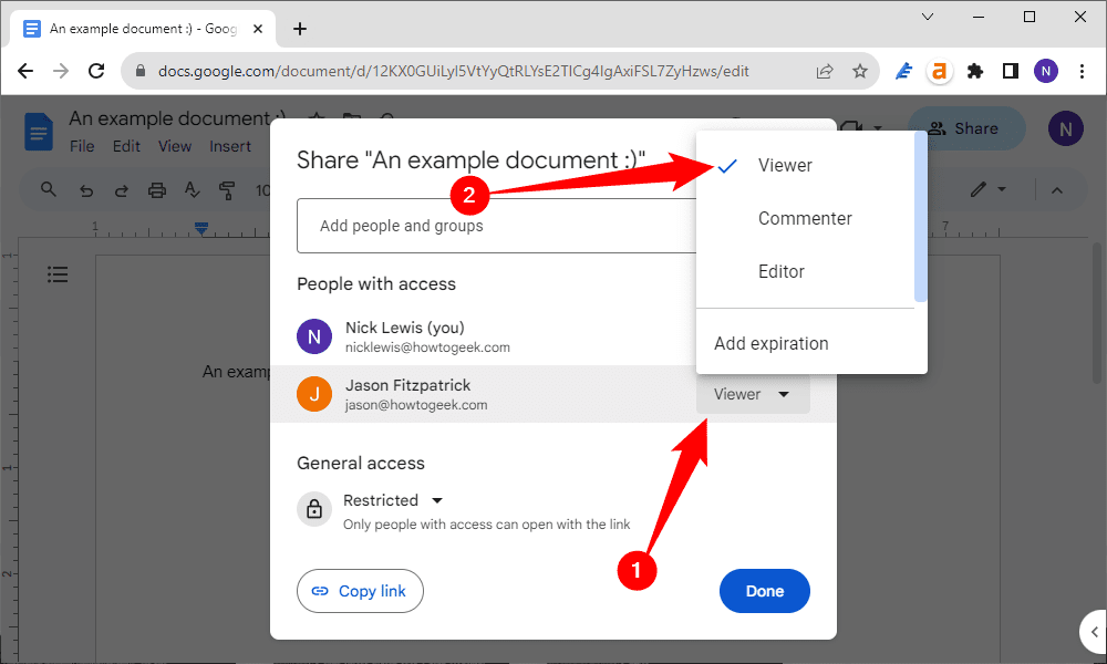 Κάντε κλικ στο αναπτυσσόμενο πλαίσιο δίπλα στο όνομά τους και, στη συνέχεια, επιλέξτε 