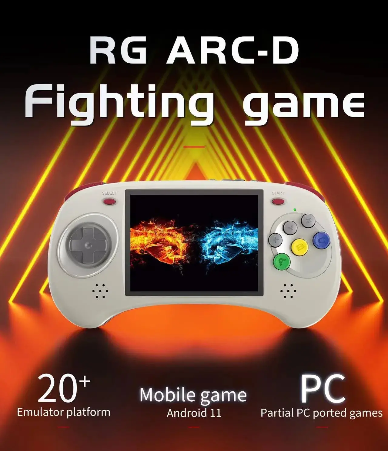 ANBERNIC RG ARC-D : Dual OS Retro Handheld, με Android 11 και Linux, οθόνη αφής 4" και 2GB RAM.