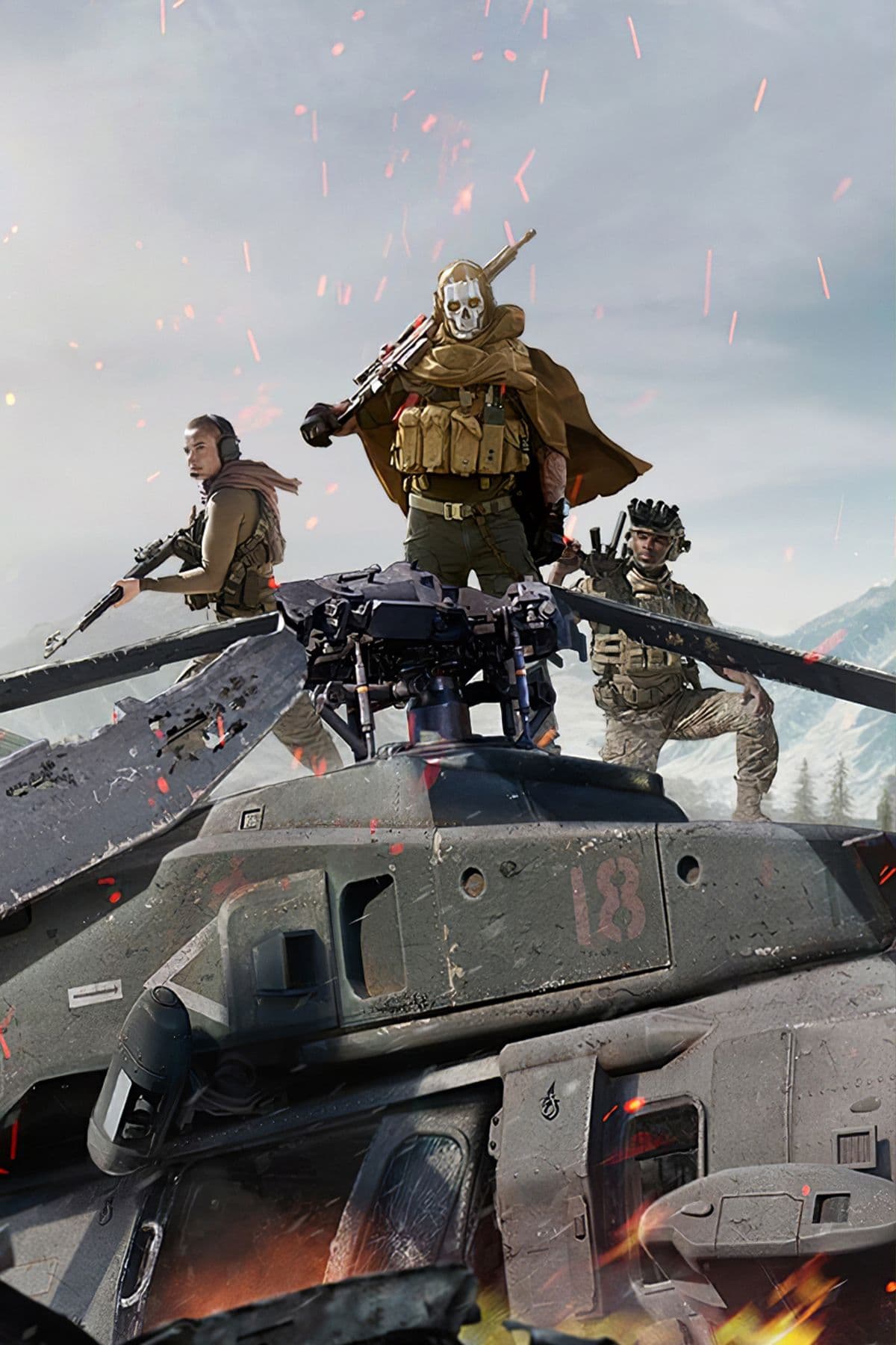 αφίσα της εμπόλεμης ζώνης κλήσης