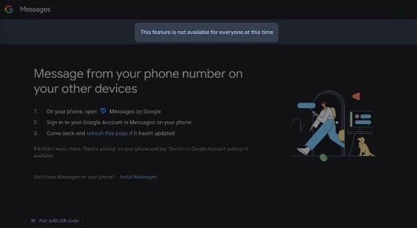 , Η σύζευξη των Μηνυμάτων Google στον ιστό γίνεται πιο εύκολη με τη σύζευξη βάσει λογαριασμού, TechWar.gr