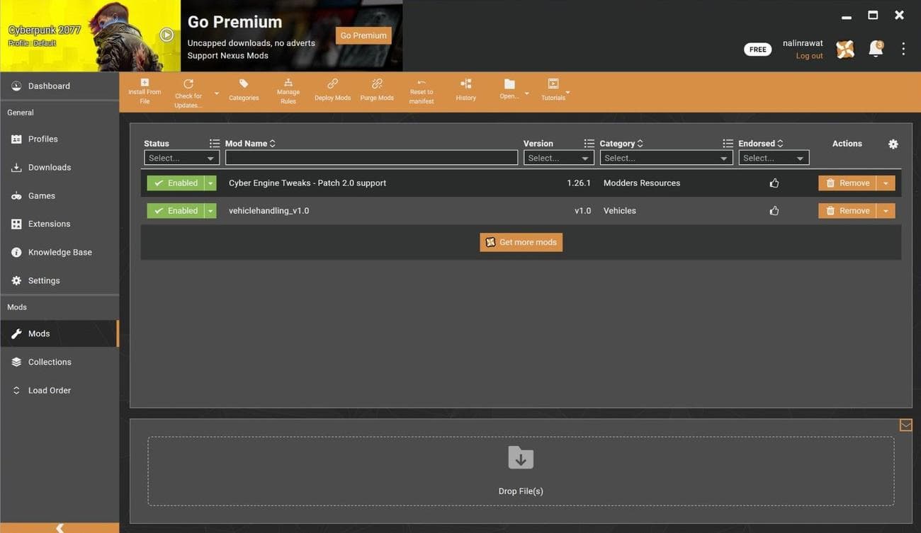 Εγκαταστήστε και ενεργοποιήστε τα mods Cyberpunk 2077 μέσω του Vortex